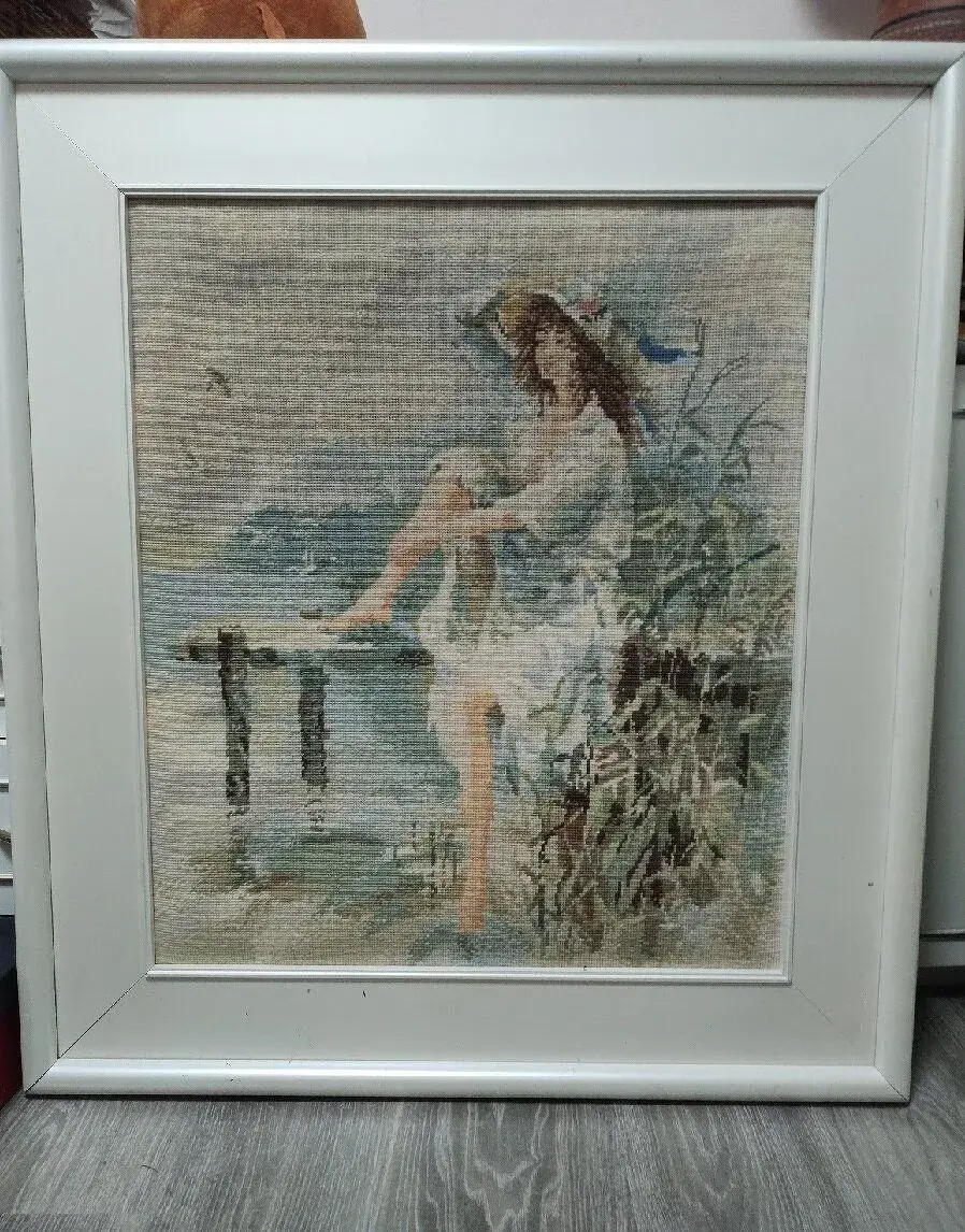 Obraz ruční výšivka 83/93 cm