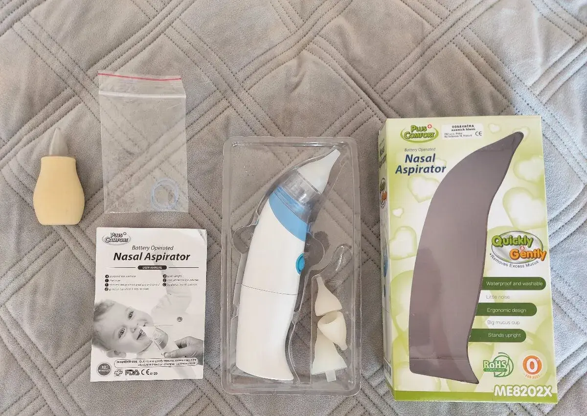 Odsávačka nosních hlenů Plus Comfort + ruční odsávačka