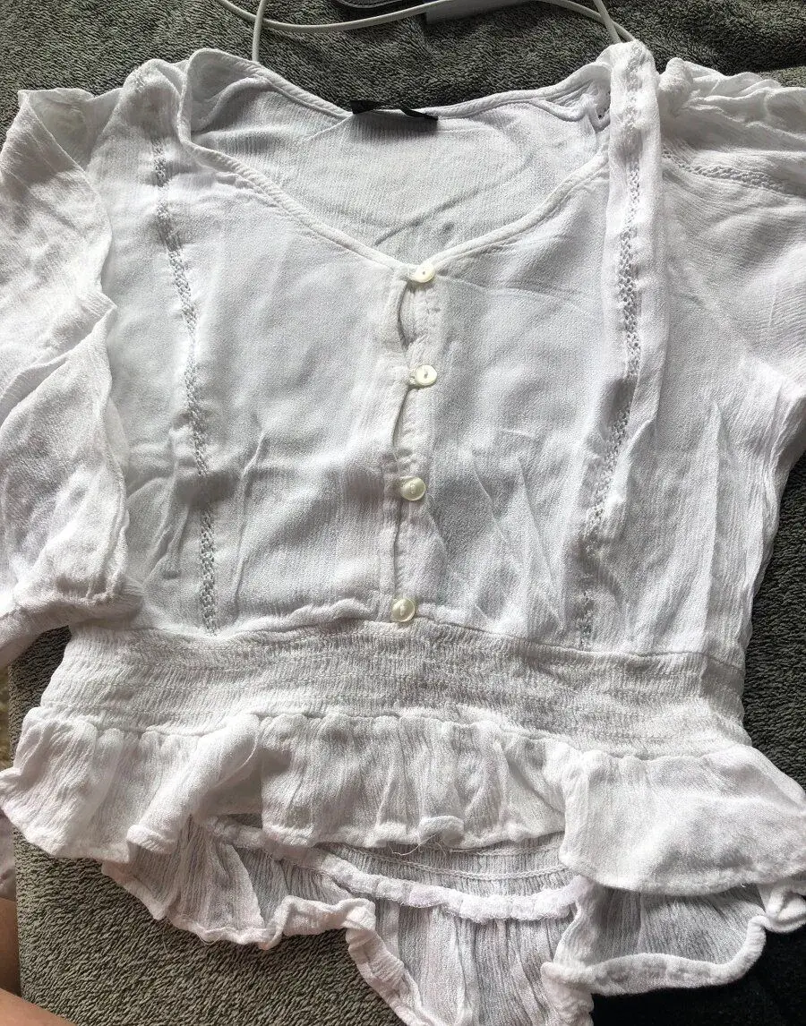 Cropped halenka bílá , s/xs