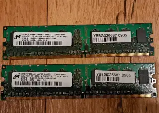 Operační paměť RAM DDR2 512MB, 400MHz, 2x256MB