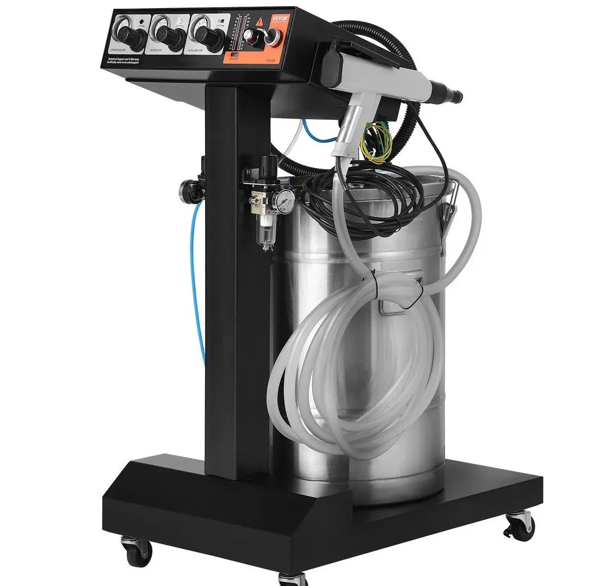 Elektrostatický práškový lakovací stroj 50W, 50l
