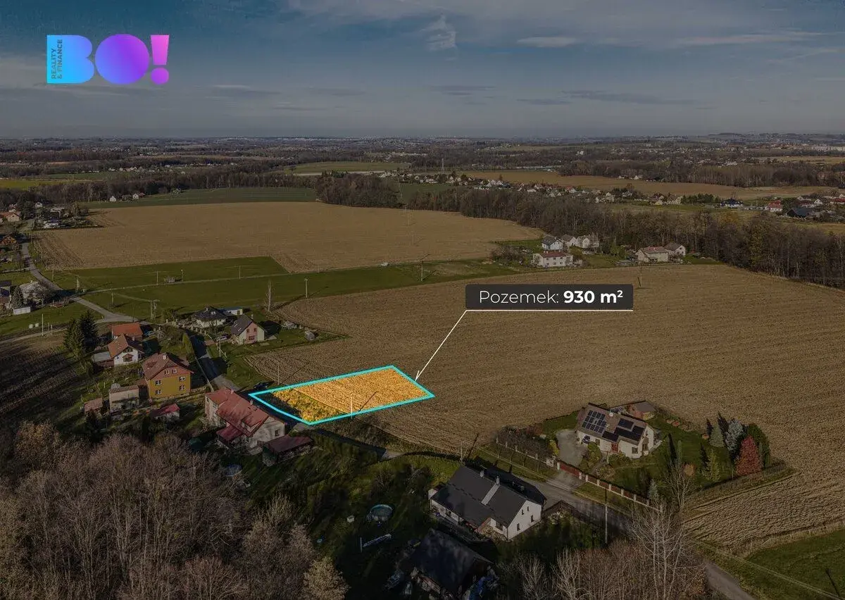 Stavební pozemek 930 m², Bukovice u Dobratic, sítě na hranic