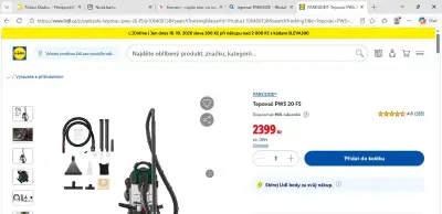 Tepovač PARKSIDE 1600 W 2 v 1 nový nepoužitý