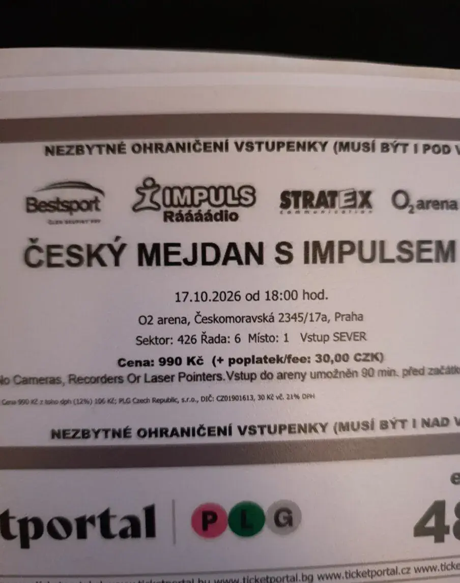 Lístky na koncert Český mejdan s Impulsem