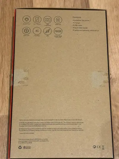 Tablet Vodafone Tab prime 7 Silver + originální Flip Cover