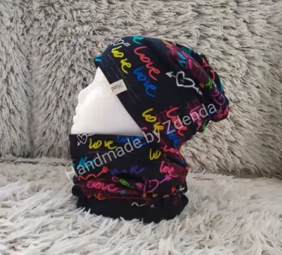 Homeless čepice+nákrčník ZEĎ LÁSKY