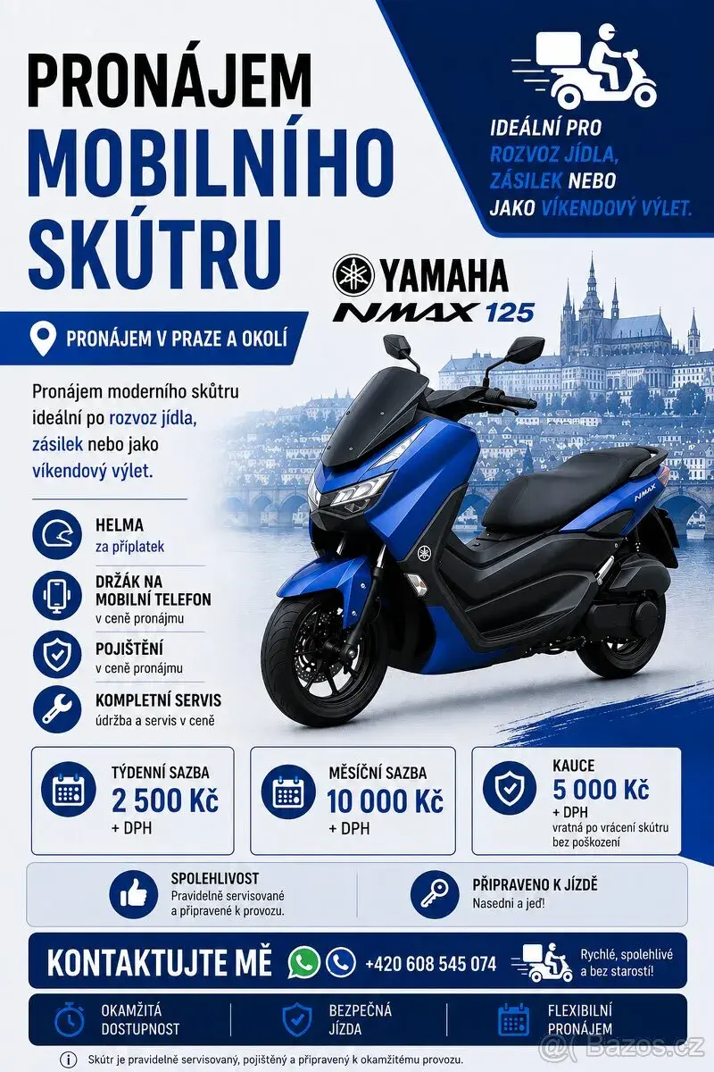 Pronájem skútru Yamaha NMAX 125
