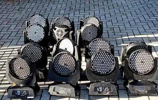 výkonné hlavy LED WASH 108x3 Wat RHBW