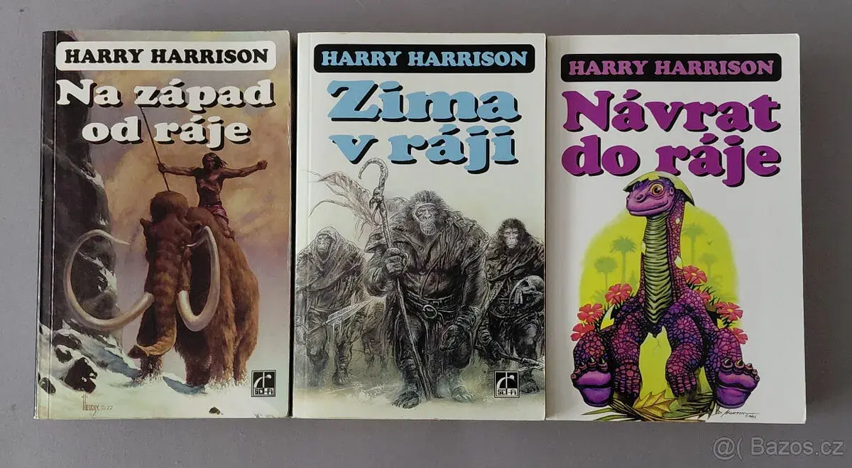Harry Harrison Trilogie Ráj KOMPLET Laser / Straky na vrbě