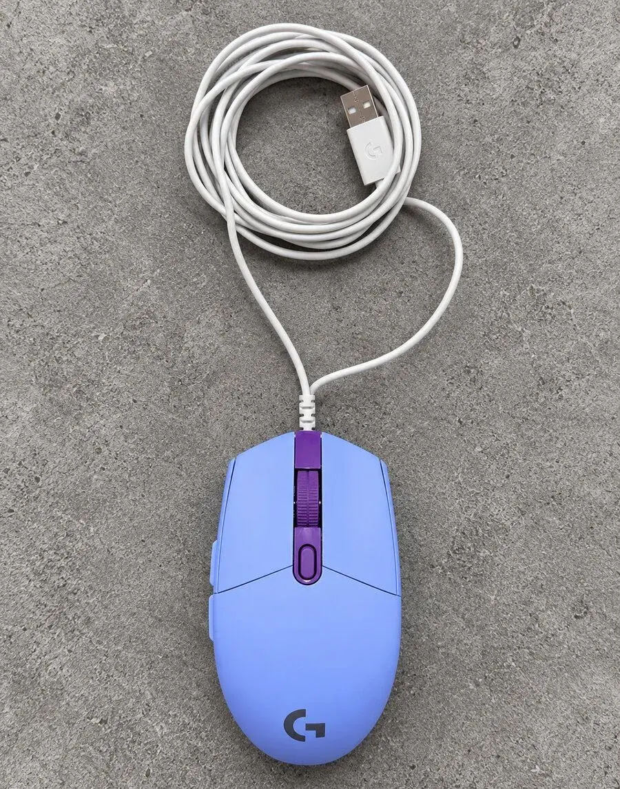 Logitech G102 LIGHTSYNC – herní myš, fialová