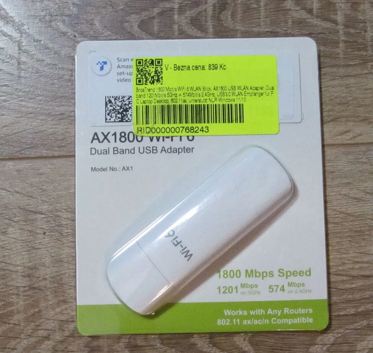 Wi-Fi 6 adapter USB