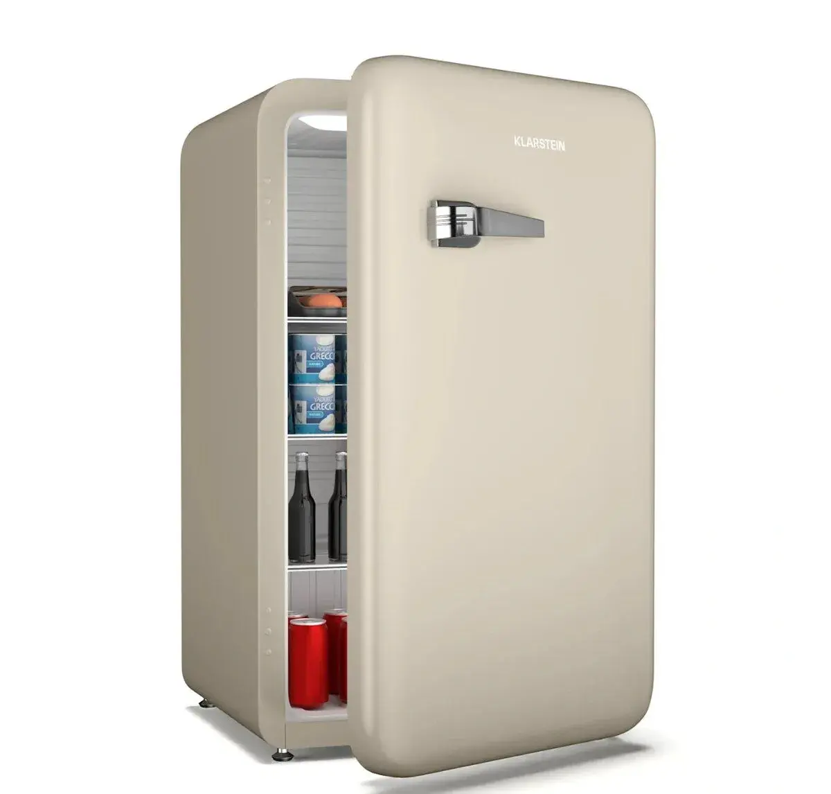 Lednice Klarstein Audrey Evo, 112 l, krémová.Záruka