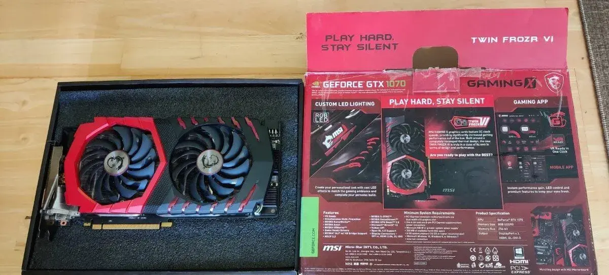 Herní grafická karta MSI GeForce GTX 1070 GAMING X 8G
