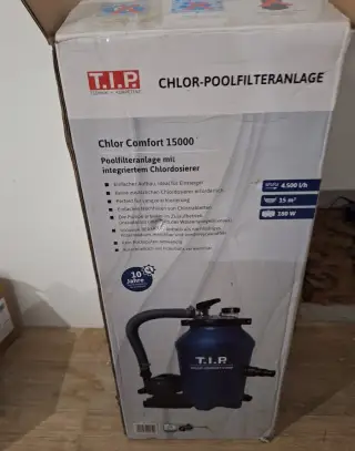 Nová bazénová filtrace 2v1 T.I.P. Chlor Comfort 15000 (s dáv