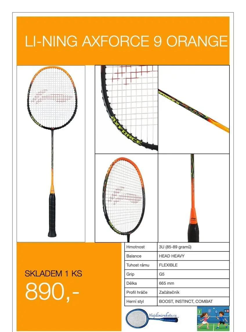 Badmintonová raketa Li-ning AXFORCE 9