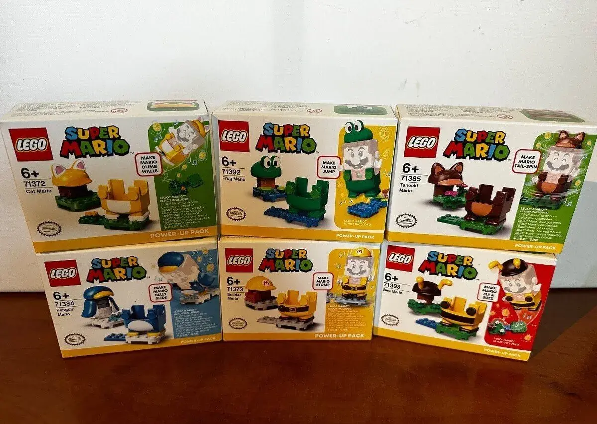 Lego Super Mario obleky: 71392, 71393, 71384, 71385, 71372