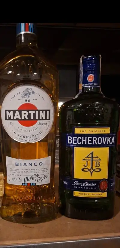 2x Alkohol Martini a Becherovka
