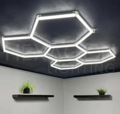Hexagon LED světlo, 5 ks, volitelná teplota světla
