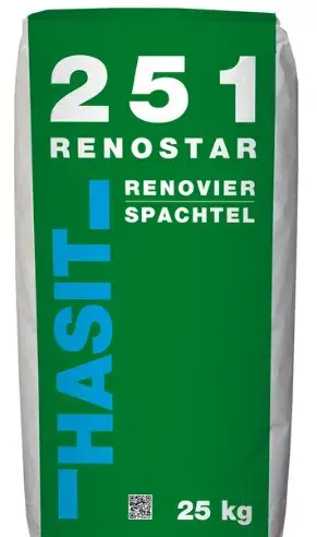 HASIT RENOSTAR 251, renovační omítka, kvalitní štuk