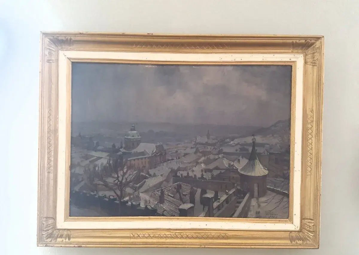 Obraz Zasněžená Praha - Jiří Sýkora 1944