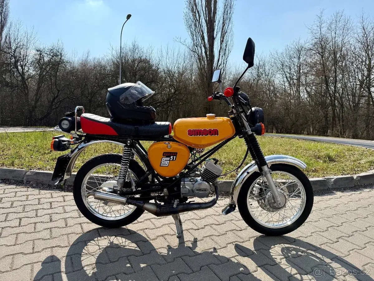 Simsona po kompletní renovaci,80ccm,kotouč brzda