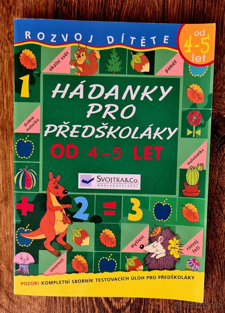 Hádanky pro předškoláky, rozvoj, 4-5r - cvičný sešit - Nový