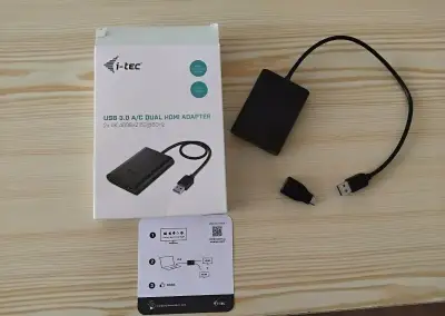 i-tec USB 3.0 / USB-C Dual 4K HDMI Video Adapter