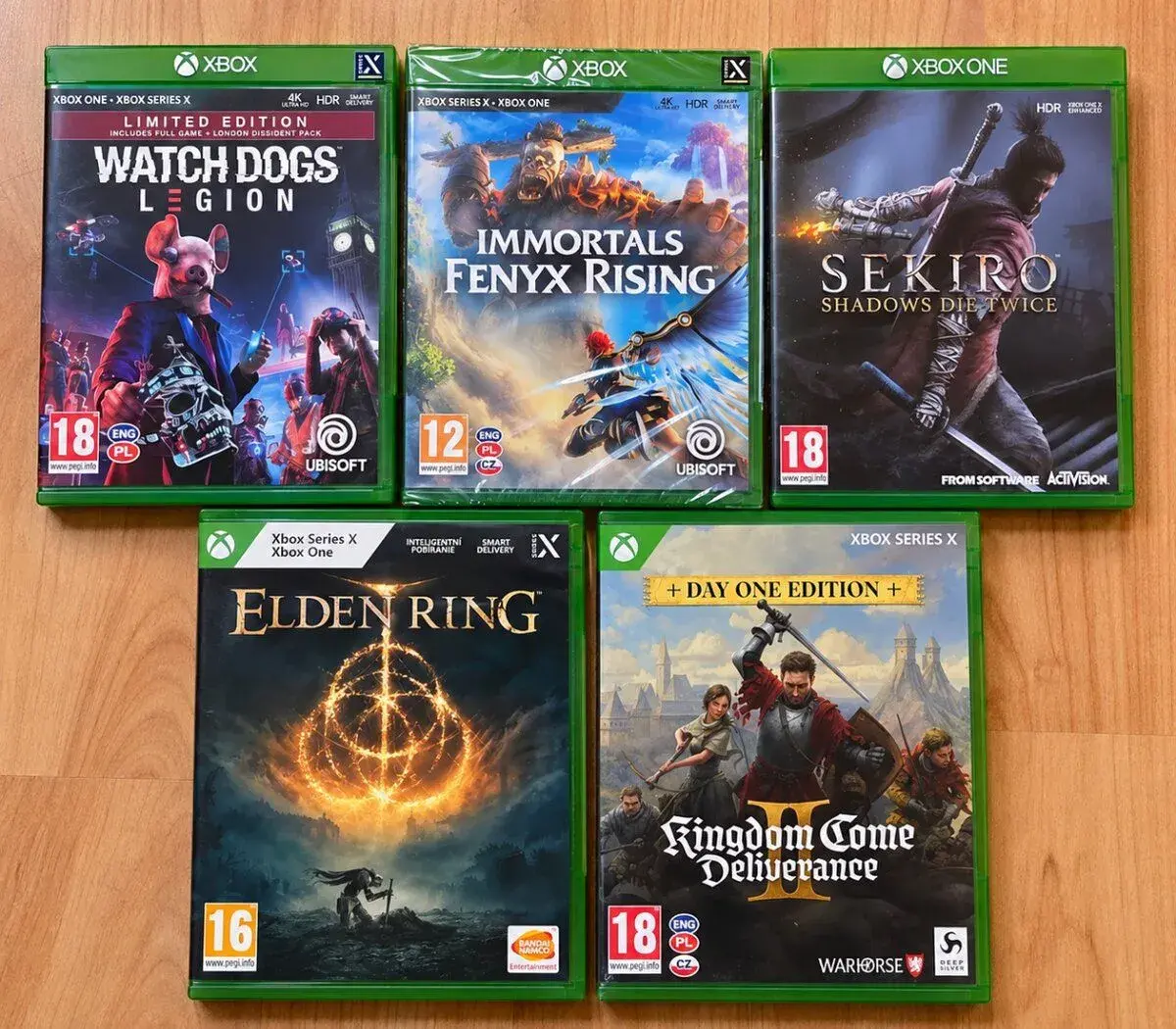 5× hra Xbox Series X / One – Elden Ring, Sekiro, KCD 2.