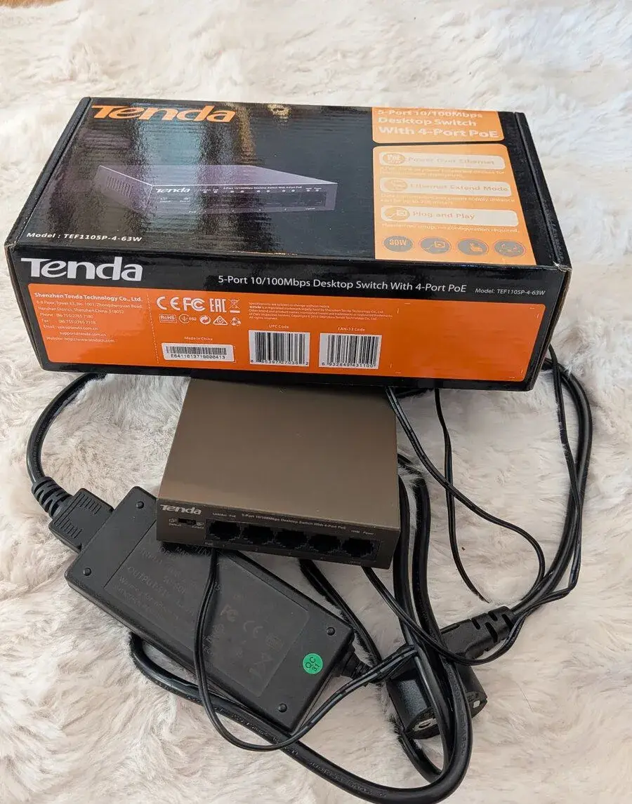 Tenda TEG1105P-4-63W PoE Gigabit Ethernet Switch