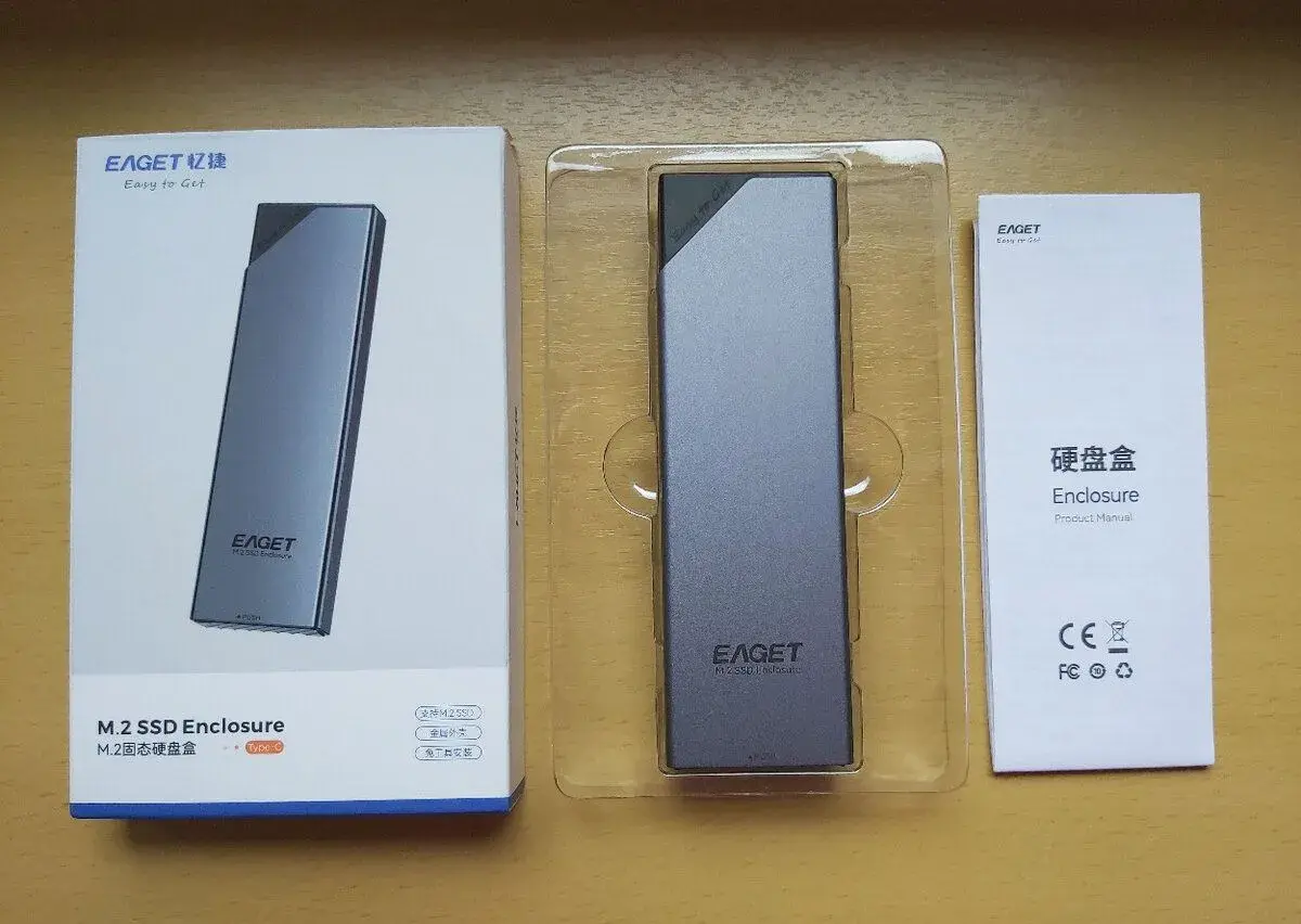 Rámeček z hliníku pro SSD disk M.2 NVMe,usb C,NOVÝ
