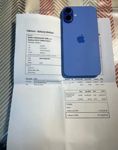 Iphon 16Plus 128GB,Top stav,záruka