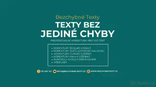 Korektura odborných textů, úprava a doplnění citací