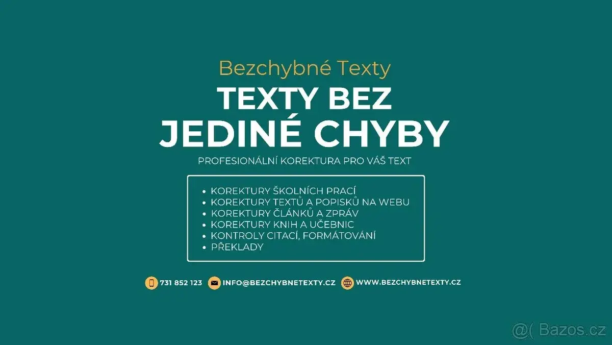 Korektura odborných textů, úprava a doplnění citací