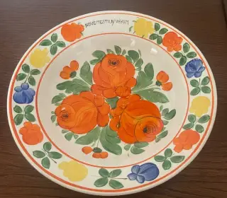 Lidová fajánse - dekorativní talíř