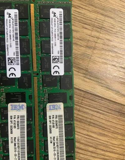 Server RAM 64GB (4x16GB) DDR3 ECC Reg PC3-12800R –IBM/Lenovo