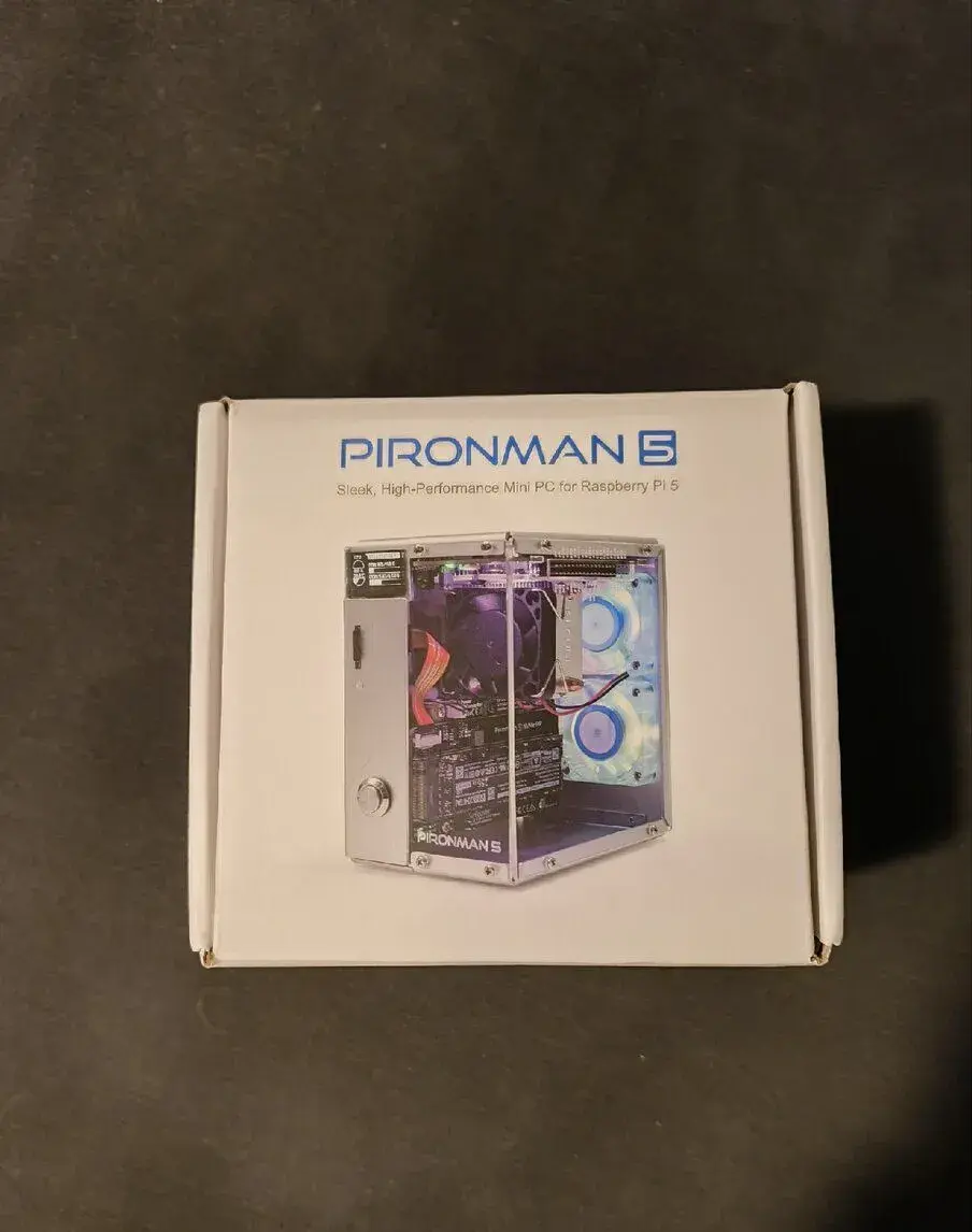 SunFounder Pironman 5 pro Raspberry Pi 5 (OLED, NVMe deska)