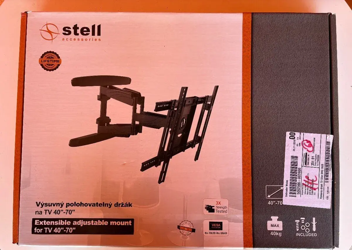 Výsuvný a polohovatelný držák na TV Stell SHO 7630 SLIM (pro