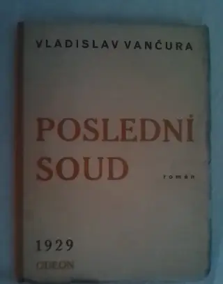 Vančura Vladimír - Poslední soud 1929, první vydani