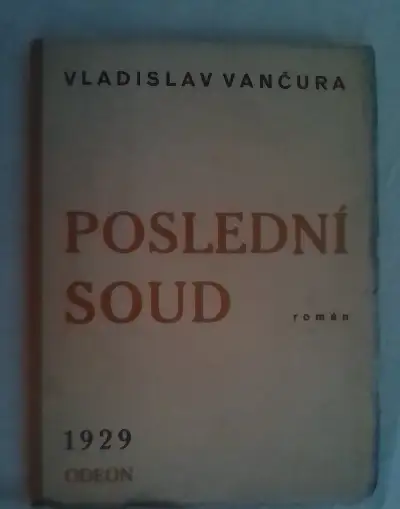 Vančura Vladimír - Poslední soud 1929, první vydani