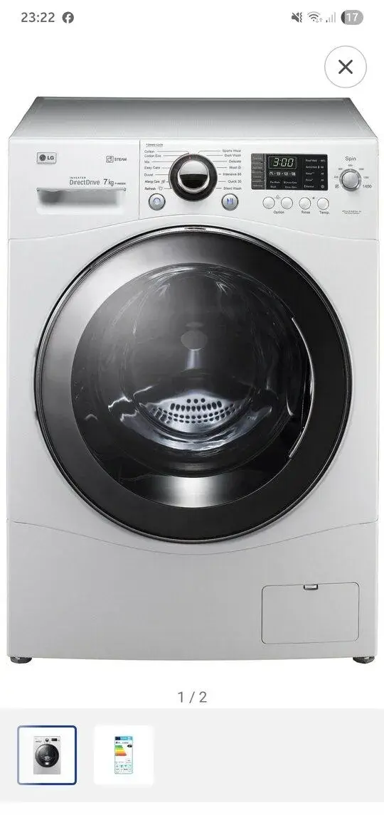 Parní pračka LG Direct Drive 7 kg – STAV