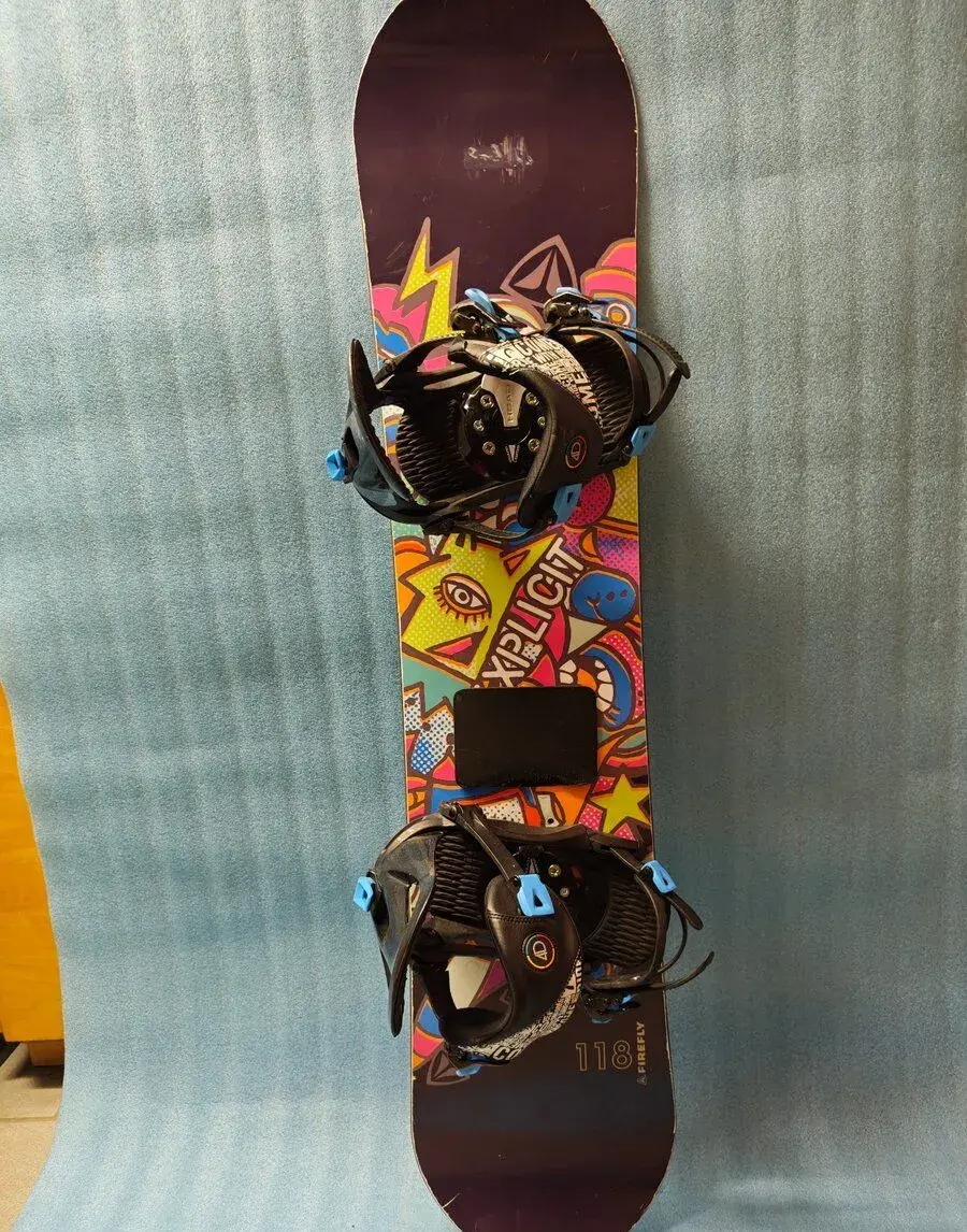 snowboard Firefly Explicit Kids + vázání - 118 cm