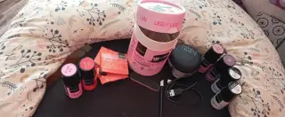 Mini UV/LED lampa a 6 gel laků