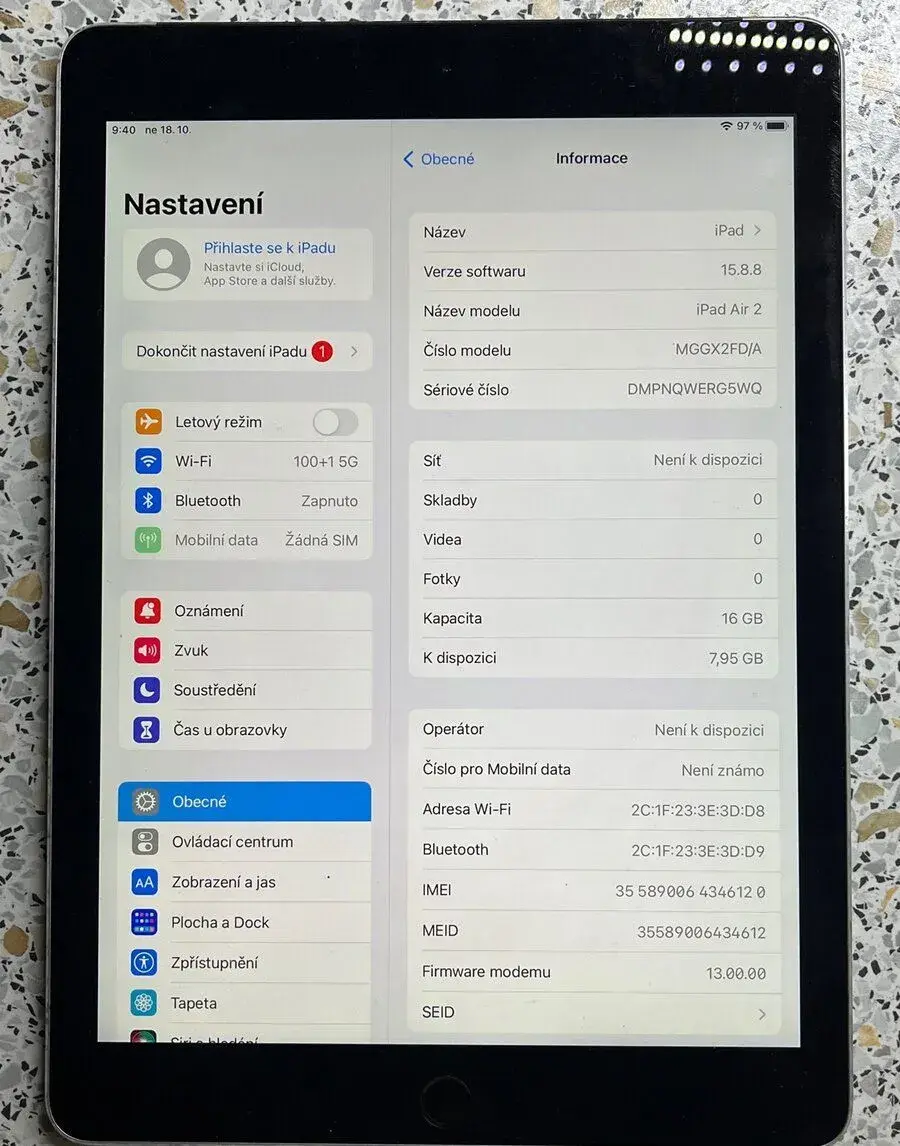 iPad 2 Air cellular 16GB