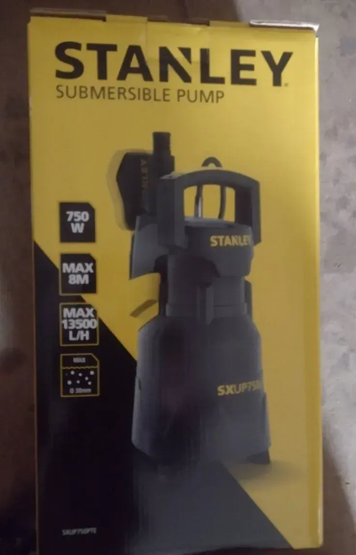 Kalové ponorné čerpadlo Stanley SXUP750PTE (750 W) – no