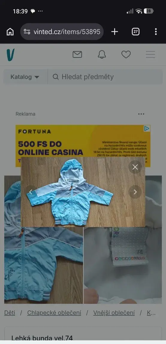Pytel oblečení pro kluka