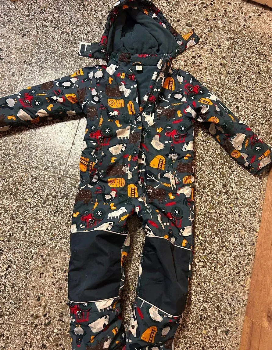 ZIMNÍ PROFI KRÁSNÁ NEPROMOKAVÁ UNISEX KOMBINÉZA 128
