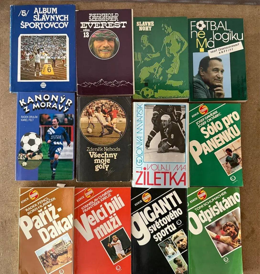 30ks Sportovní knihy - Fotbal - Hokej - Olympiáda