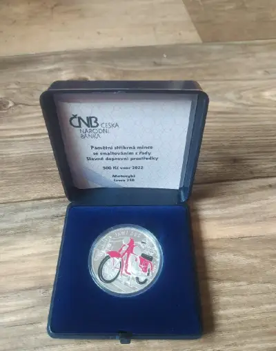 Stříbrná mince Jawa 250 ČNB