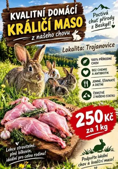 Kraliky v kuchyňské upravě