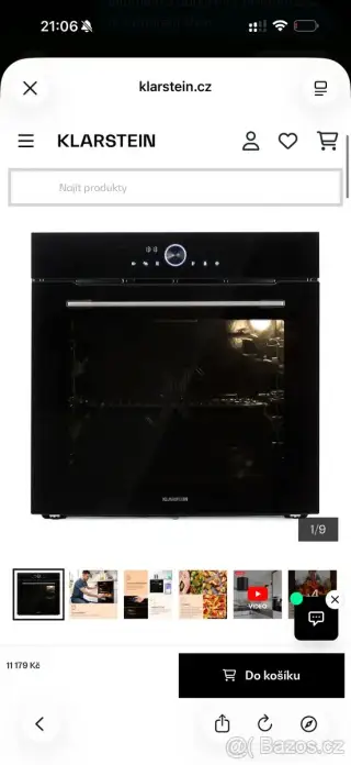Vestavná trouba Klarstein Illuminosa Smart – 73 l
